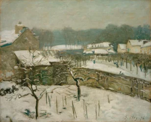 Louveciennes i sneen (snestemning i Marly)