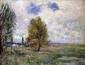 Plain at Veneux (olie på lærred)
