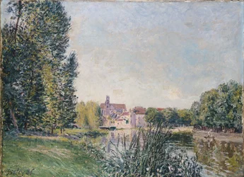 The Loing and the Church at Moret, 1886