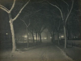 An Icy Night, New York, 1898.