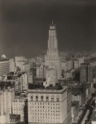 Udsigt mod nord fra værelse 3003, Shelton Hotel, New York