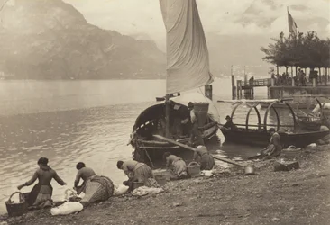 Vaskekvinder ved Comosøen
