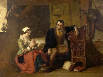 Oprindelsen af strømpevæven, 1847
