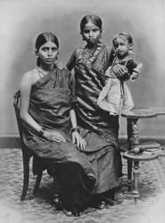 Tamilske damer med far og tå ornamenter, c1890, 1910