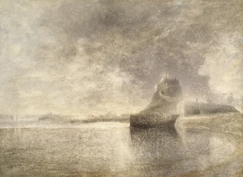 Holy Island Castle, Northumbria, ca. 1882-3 (akvarel på papir)