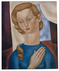 Figur af en kvinde; kvindefigur