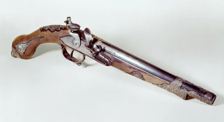 Pistol tilhørende Abd el-Kader (1808-83) (metal)