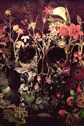 Mørk blomster-dødningehoved