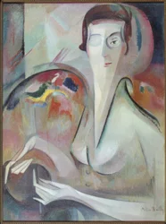 Selvportræt af Alice Bailly