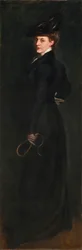 Anita Klar til en tur, ca. 1896.