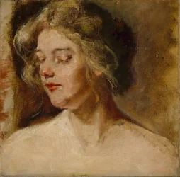 Blond Studio Model, slutningen af det 19.-begyndelsen af det 20. århundrede.