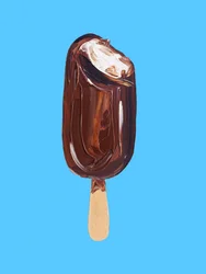 Is med chokoladestykker