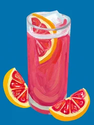 Pink grapefrugt-cocktail