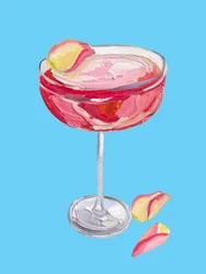 Livlig pink cocktail