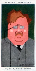 GK Chesterton, britisk digter, romanforfatter og kritiker, 1926