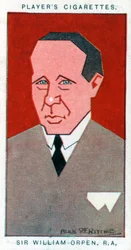 Sir William Orpen, britisk maler, 1926.