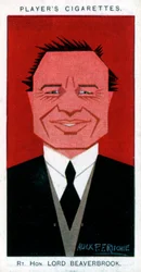 William Maxwell Aitken, 1. Baron Beaverbrook, statsmand og avisindehaver, 1926.