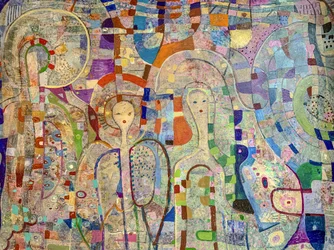 Drømmende mosaikfigurer