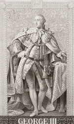George III (1738-1820) fra `Illustrationer af engelsk og skotsk historie