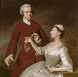 Portræt af Sir Edward og Lady Turner, 1740