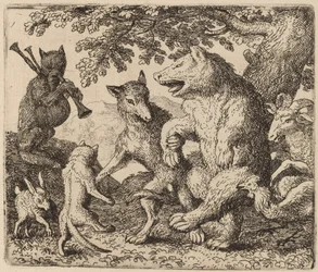 Glæd dig alle for bjørnen og ulven, sandsynligvis ca. 16451656.