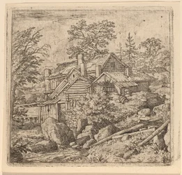 Hamlet på en bjergside