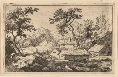 Mølle under et vandfald