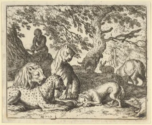 Renard anklager falsk sin far for at have konspireret mod løven, 1650-75.