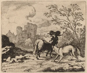 Reynard beder vædderen om at levere et dokument, sandsynligvis ca. 16451656.