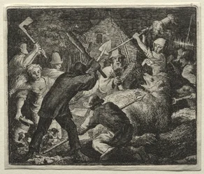 Reynard the Fox: Peasants Attack the Bear