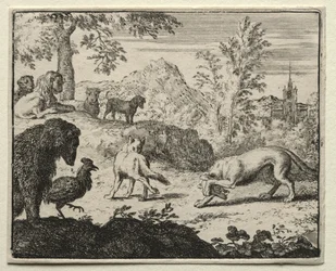 Reynard the Fox: Kampen mellem Reynard og ulven.