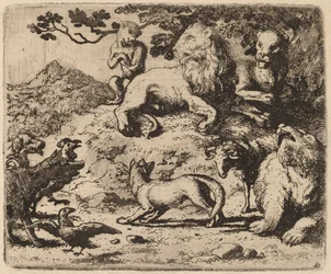Reynards fjender er forfærdede, sandsynligvis ca. 16451656.