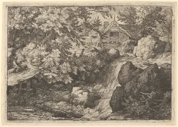 Kaskaden nær vandmøllen, 1600-tallet.
