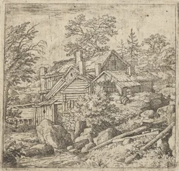 Hamlet på bjergsiden, 1600-tallet.