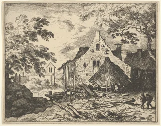 Høladen med bevægeligt tag, 1600-tallet.