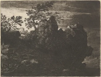 Den store klippe ved floden, 1600-tallet.