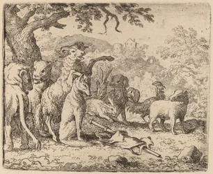 Vædderen velsigner Reynard, sandsynligvis ca. 16451656.