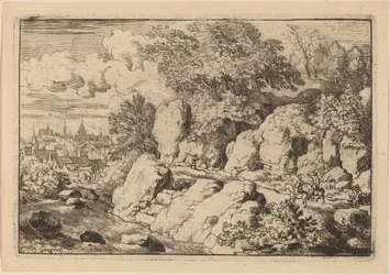 To ryttere på en stenet sti, sandsynligvis ca. 16451656.