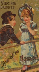 Fra Girls and Children-serien N64, der promoverer Virginia Brights cigaretter for Allen &..., 1886.