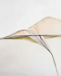 Abstrakt, flydende landskab