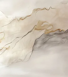 Abstrakt Golden Flow