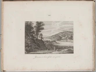 Litografiens kunst: Flodlandskab, plade XIII