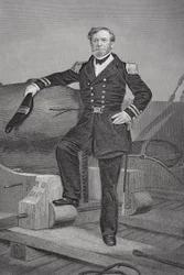 Portræt af admiral Andrew Hull Foote (1806-63)