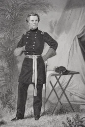 Portræt af Ormsby MacKnight Mitchel (1809-62) (litho)