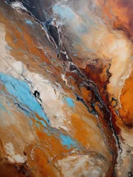 Turquoise River – Et abstrakt værk