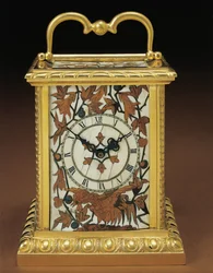 Vognur, fra et Napoleon III firedelt skrivebordssæt, intarsia af Duvinage og Harinckouk, ca. 1877 (ormolu monteret elfenben og frugttræ) (476432 og 476441)