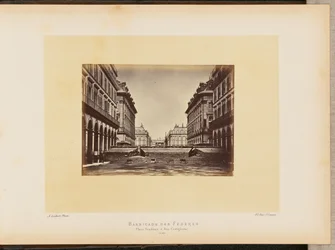 Barricade des Fédérés, place Vendôme og rue Castiglione.