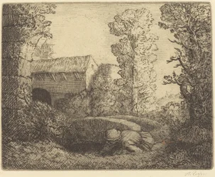 Bro ved møllen (Le pont du moulin)