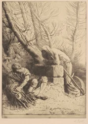 Døden og skovhuggeren, 4. tavle