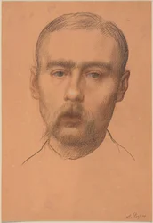 Mandshoved  (Muligvis et portræt af professor E.D. Adams)